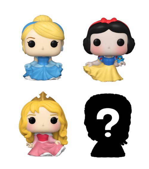 Bitty POP! Disney Princess: Cinderella, Snow White & Aurora 4-Pack