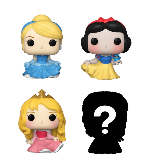 Bitty POP! Disney Princess: Cinderella, Snow White & Aurora 4-Pack