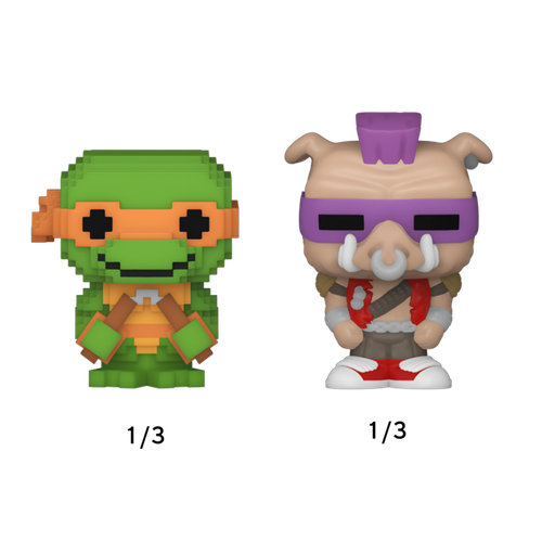 Bitty POP! Teenage Mutant Ninja Turtles: 8-Bit Raphael, 8-Bit Donatello & 8-Bit Leonardo 4-Pack
