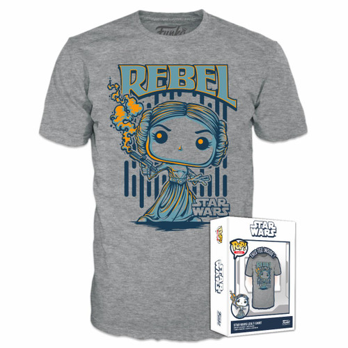 POP! Tees: Star Wars - Leia Rebel Boxed T-Shirt