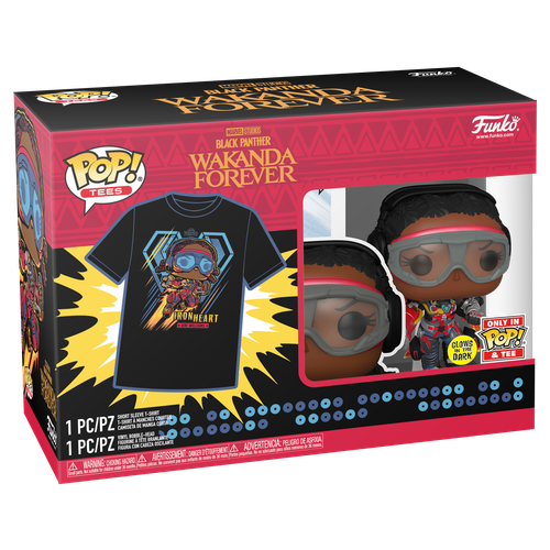 POP! & Tee: Black Panther: Wakanda Forever - IronHeart MK1 and T-Shirt Set