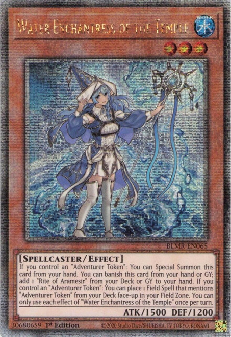 BLMR-EN065 Water Enchantress of the Temple (Quarter Century Secret Rare)