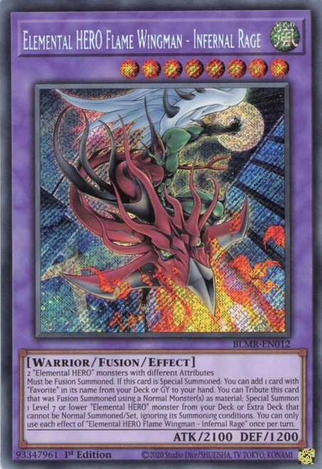 BLMR-EN012 Elemental HERO Flame Wingman - Infernal Rage