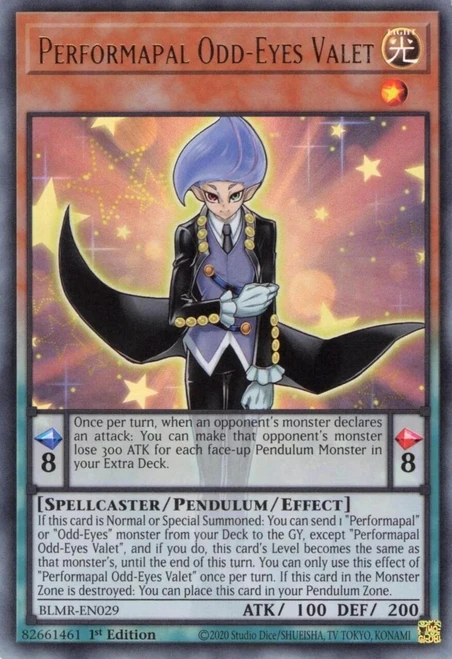 BLMR-EN029 Performapal Odd-Eyes Valet