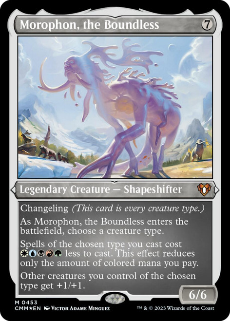 Morophon, the Boundless (Etched foil) | Commander Masters