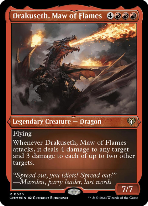 Drakuseth, Maw of Flames (Etched foil)