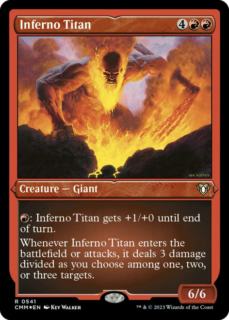 Inferno Titan (Etched foil) | Commander Masters