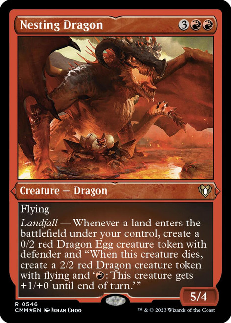 Nesting Dragon (Etched foil)