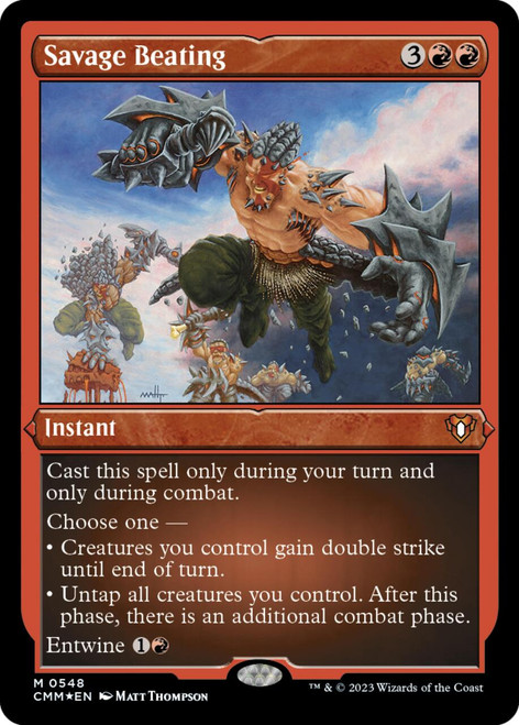 Savage Beating (Etched foil)