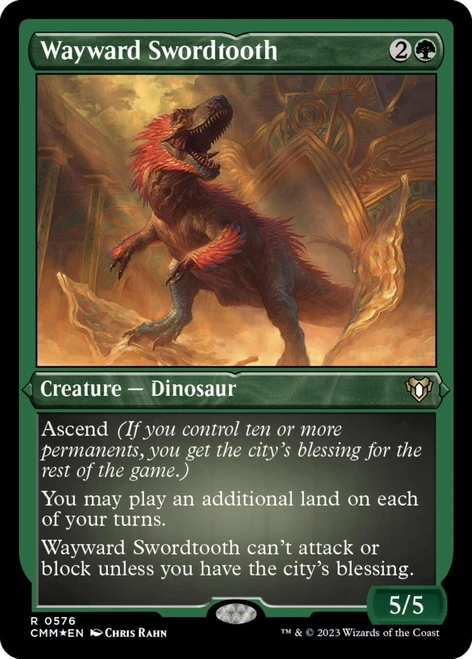 Wayward Swordtooth (Etched foil)