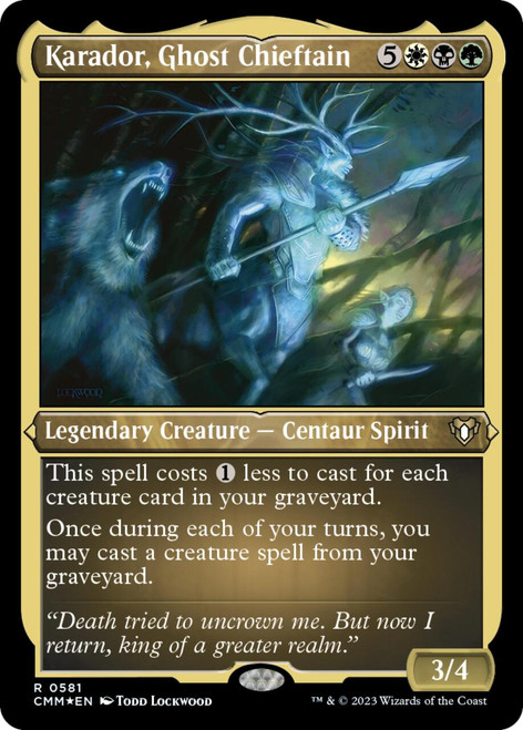 Karador, Ghost Chieftain (Etched foil)