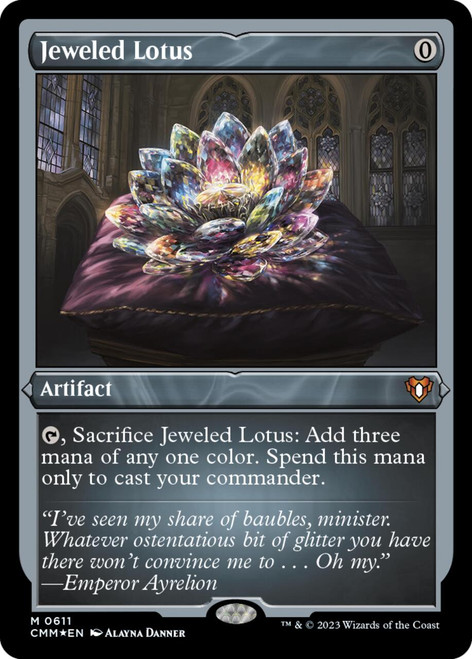 Jeweled Lotus (Etched foil)