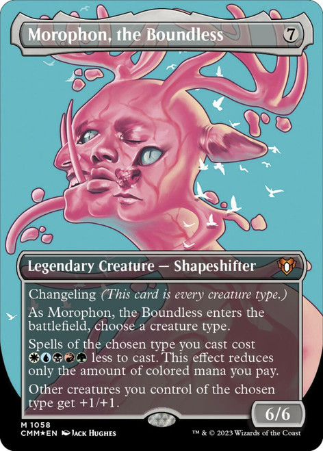 Morophon, the Boundless (Borderless Profile Textured foil) | Commander Masters