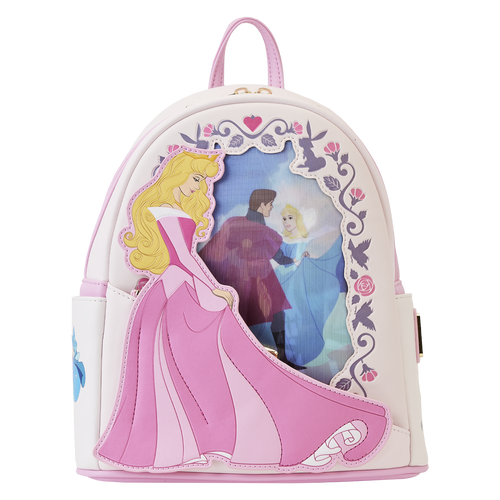 LOUNGEFLY DISNEY SLEEPING BEAUTY PIN COLLECTOR TRADER MINI BACKPACK –  Collectors Outlet llc