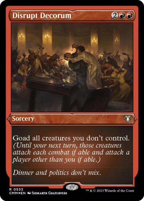 Disrupt Decorum (Etched foil)