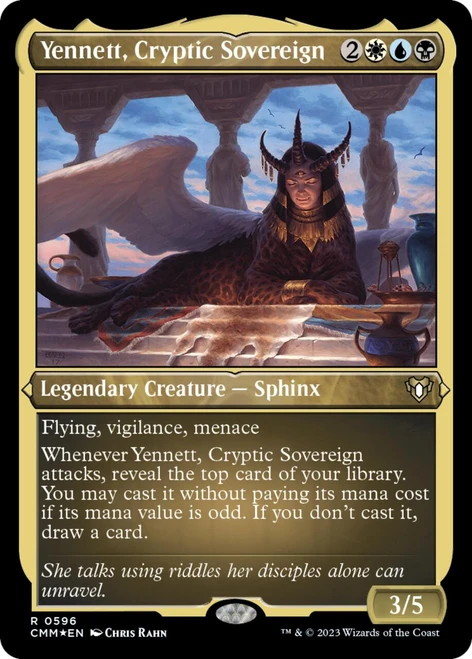 Yennett, Cryptic Sovereign (Etched foil)