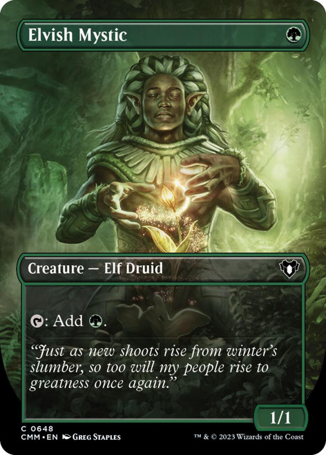 Elvish Mystic (Borderless Art)