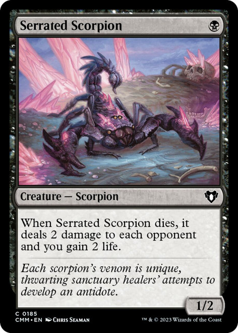 Serrated Scorpion (foil) | Commander Masters