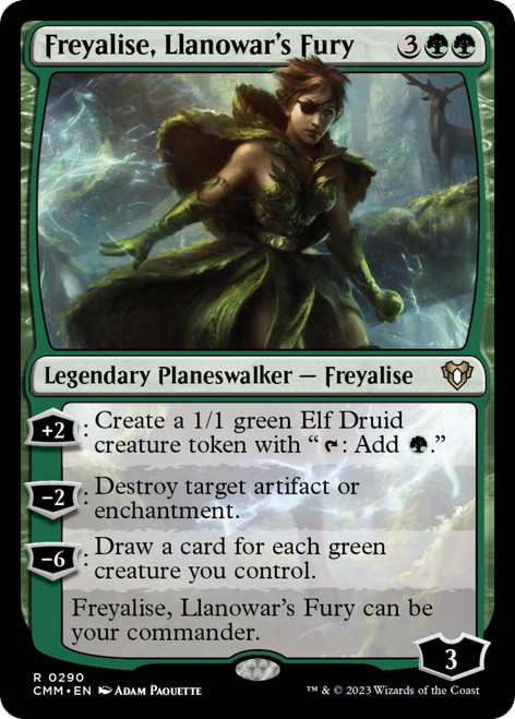 Freyalise, Llanowar's Fury (foil)