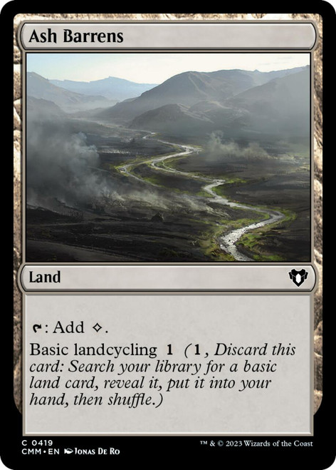 Ash Barrens (foil) | Commander Masters