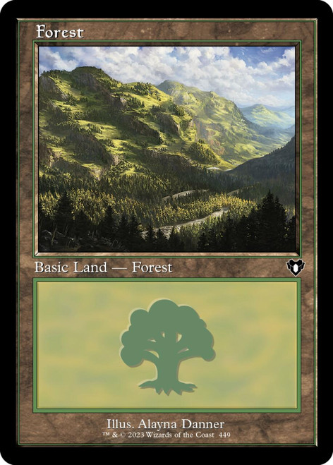 Forest (#449) (Retro Frame foil) | Commander Masters