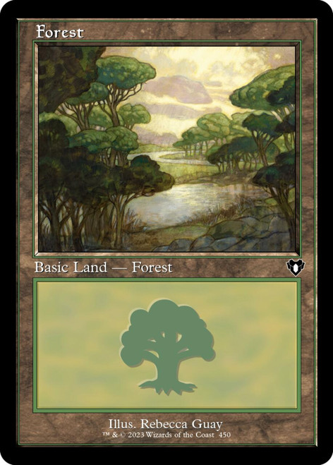 Forest (#450) (Retro Frame foil) | Commander Masters