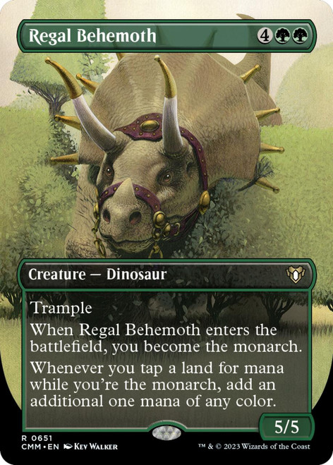 Regal Behemoth (Borderless Art foil) | Commander Masters