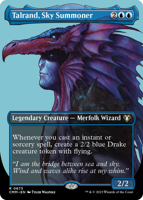Talrand, Sky Summoner (Borderless Profile foil)