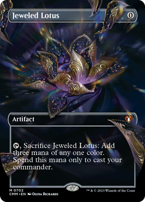 Jeweled Lotus (Borderless Frame Break Art foil) | Commander Masters