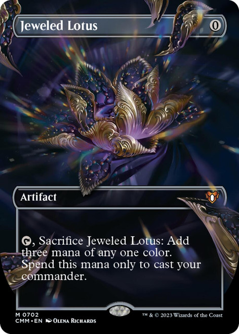 Jeweled Lotus (Borderless Frame Break Art foil)