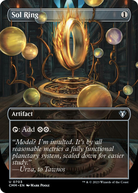 Sol Ring (Borderless Frame Break Art foil) | Commander Masters