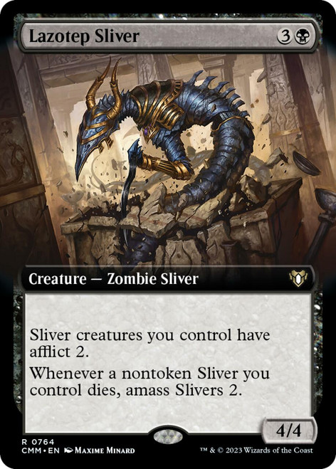 Lazotep Sliver (Extended Art foil) | Commander Masters