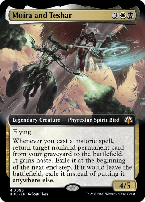Moira and Teshar (Extended Art foil)