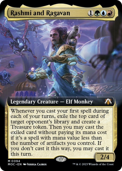 Rashmi and Ragavan (Extended Art foil) | March of the Machine Commander