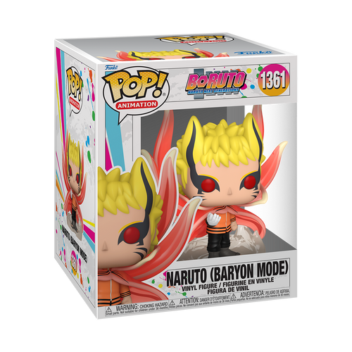 POP! Animation - Boruto: Naruto Next Generations #1361 Naruto (Baryon Mode) 6-Inch Super Sized