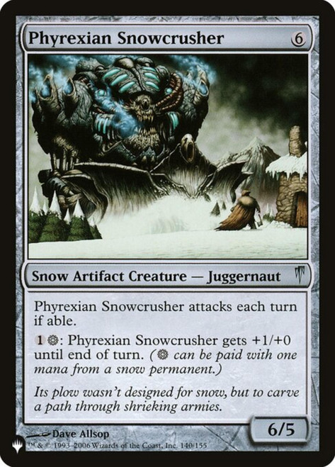Phyrexian Snowcrusher (The List Reprint)