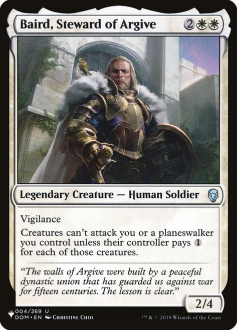 Baird, Steward of Argive (The List Reprint)