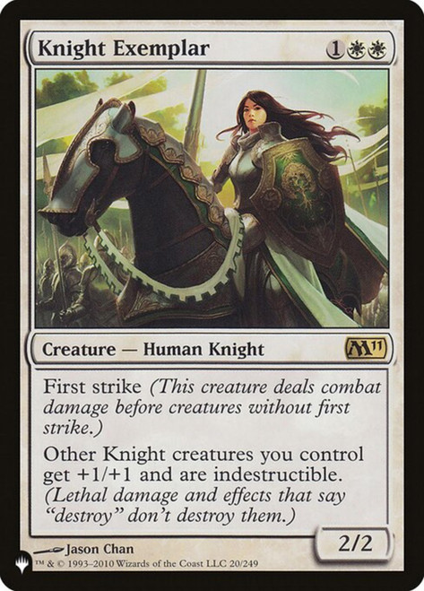 Knight Exemplar (The List Reprint) | Magic 2011 Core Set