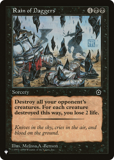 Rain of Daggers (The List Reprint)