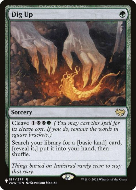 Dig Up (The List Reprint)