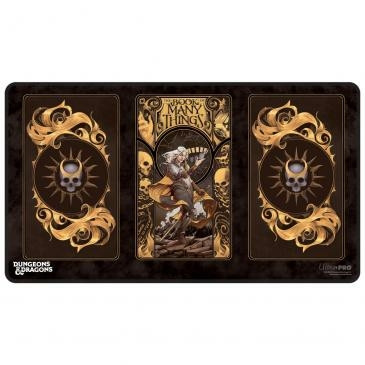 Dungeons & Dragons The Deck of Many Things Black Stitched Playmat Featuring: Alternate Cover Artwork