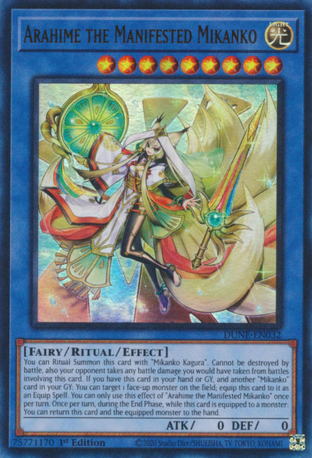DUNE-EN032 Arahime the Manifested Mikanko (Ultra Rare)