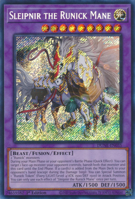 DUNE-EN035 Sleipnir the Runick Mane (Secret Rare)