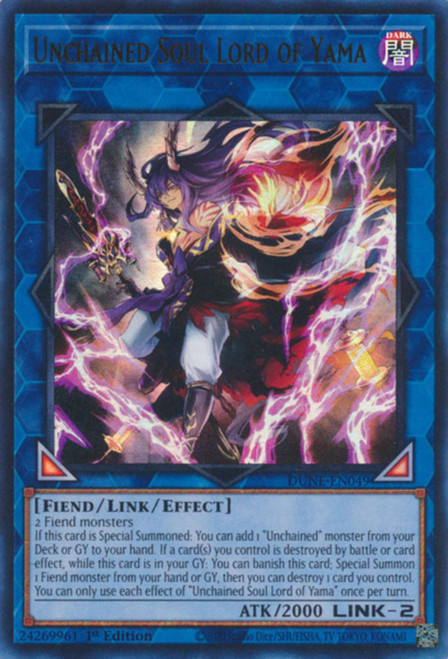 DUNE-EN049 Unchained Soul Lord of Yama (Ultra Rare)