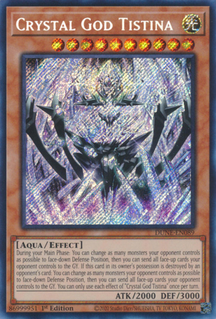 DUNE-EN089 Crystal God Tistina (Secret Rare)
