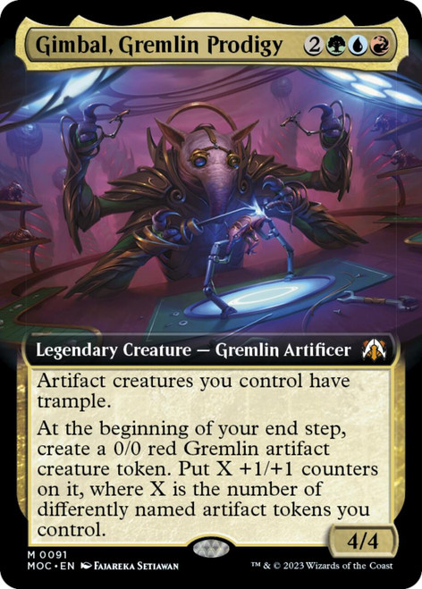 Gimbal, Gremlin Prodigy (Extended Art) | March of the Machine Commander