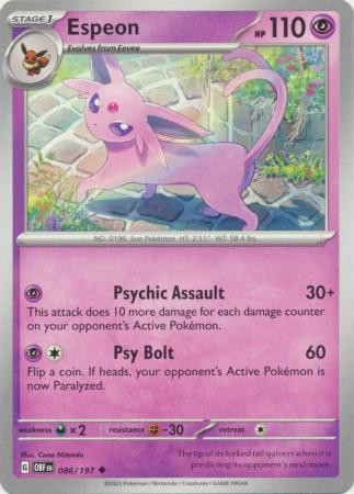 SV Obsidian Flames 086/197 Espeon