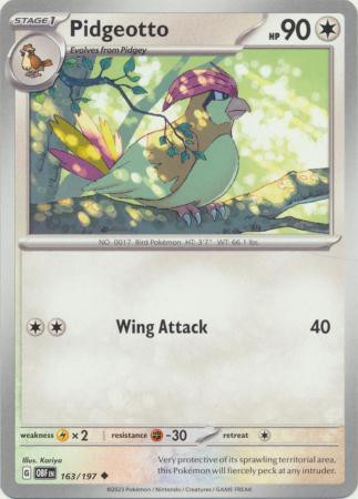 SV Obsidian Flames 163/197 Pidgeotto