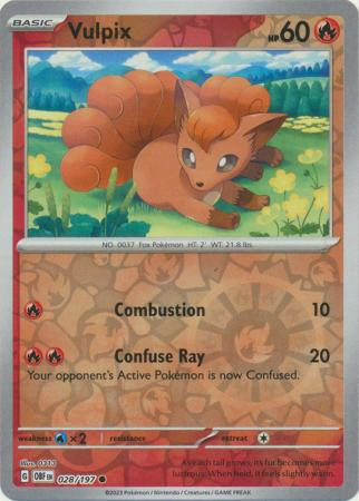 SV Obsidian Flames 028/197 Vulpix (Reverse Holo)