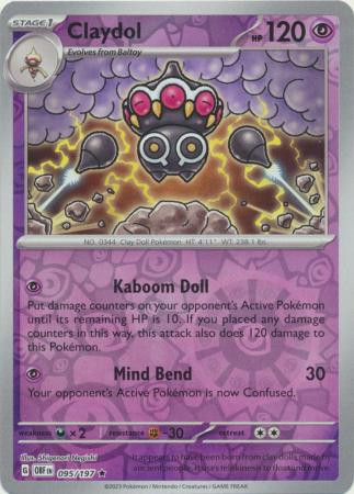 SV Obsidian Flames 095/197 Claydol (Reverse Holo)